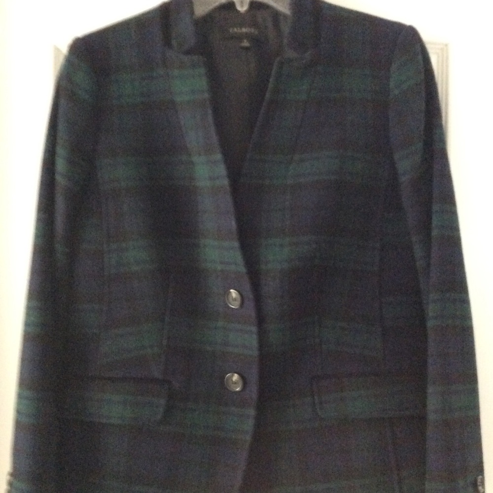 Plaid Wool Blazer